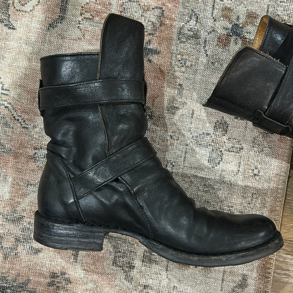 Fiorentini + Baker Eternity 713 Black Leather Biker Moto Boots - Picture 9 of 16